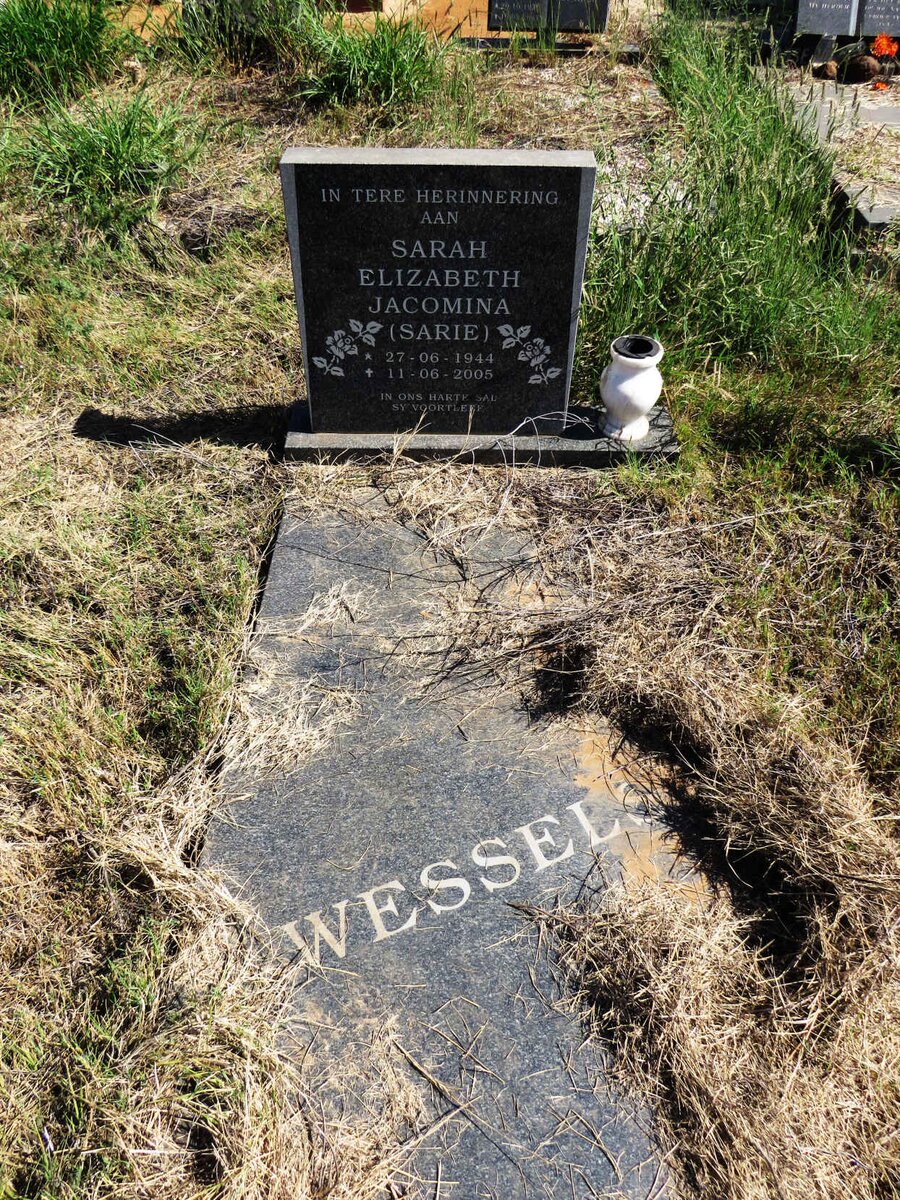 WESSELS Sarah Elizabeth Jacomina 1944-2005