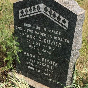 North West, VENTERSDORP district, Elandskuil 110 Upper Schoonspruit, farm cemetery