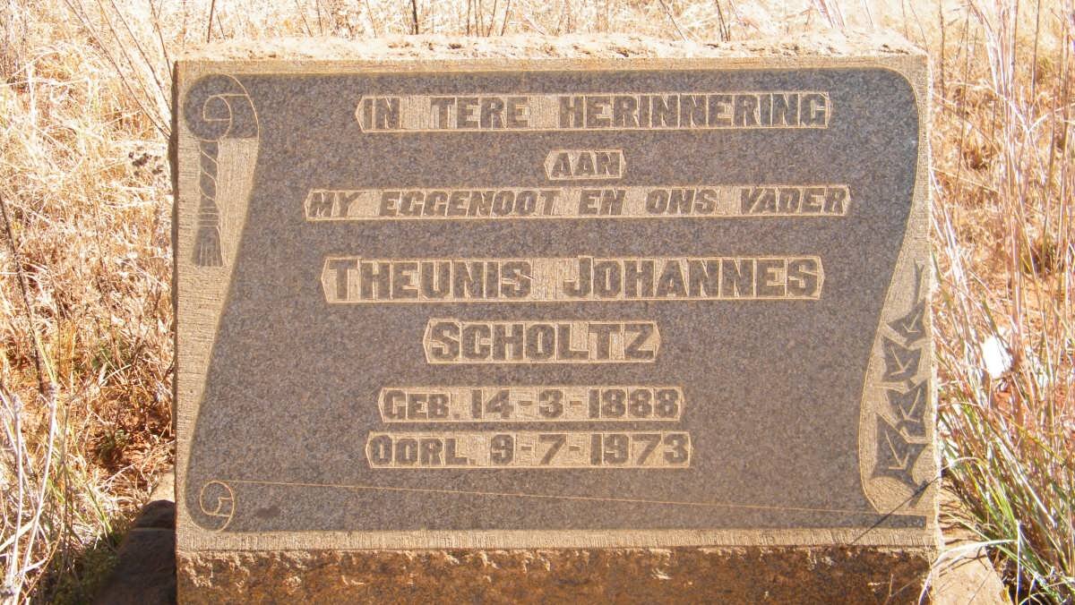 SCHOLTZ Theunis Johannes 1888-1973