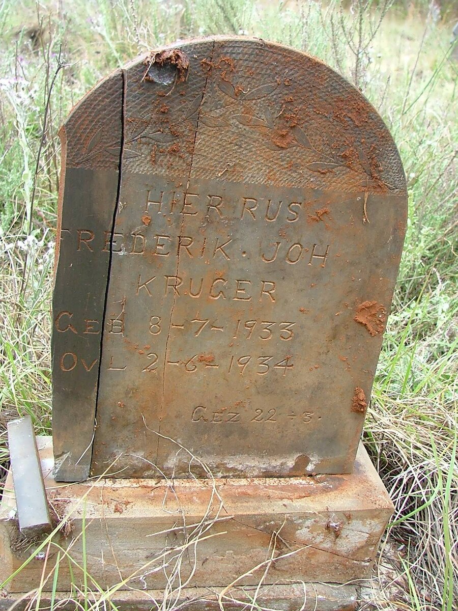 KRUGER Frederik Joh. 1933-1934