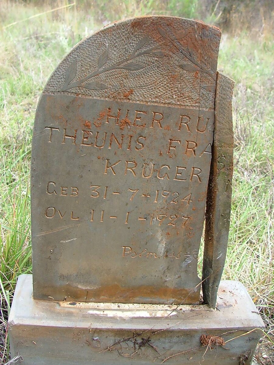 KRUGER Theunis Frans 1924-1927