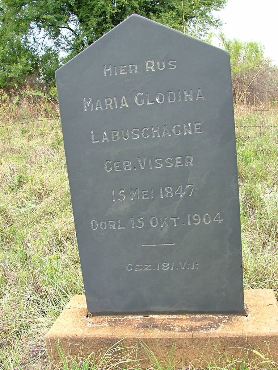 LABUSCHAGNE Maria Glodina nee VISSER 1847-1904