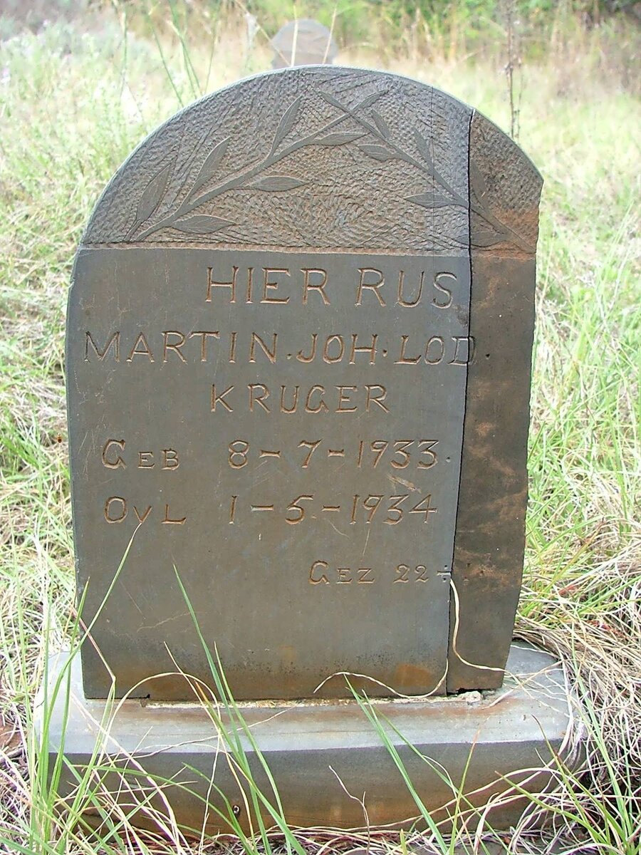 KRUGER Martin Joh. Lod. 1933-1934