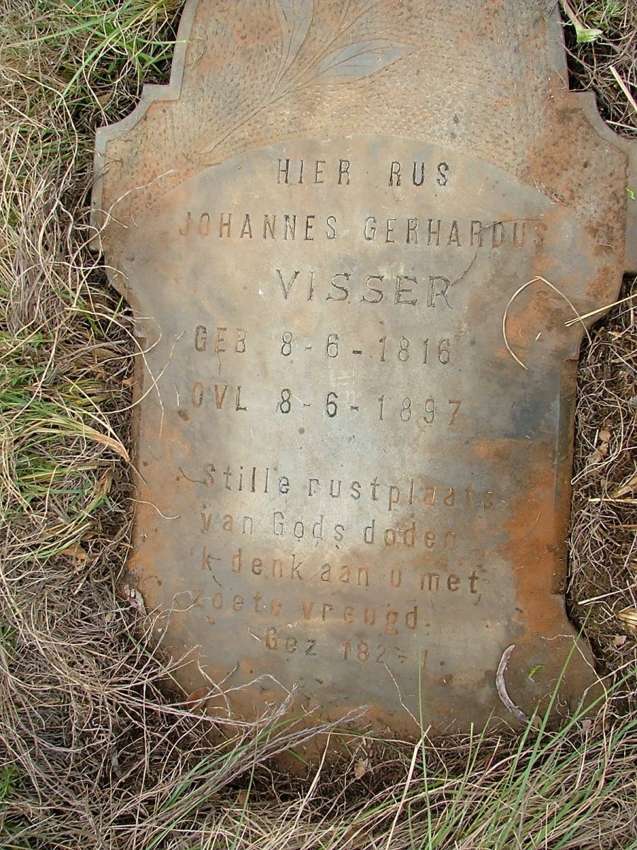 VISSER Johannes Gerhardus 1816-1897