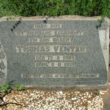 VENTER Thomas 1900-1951