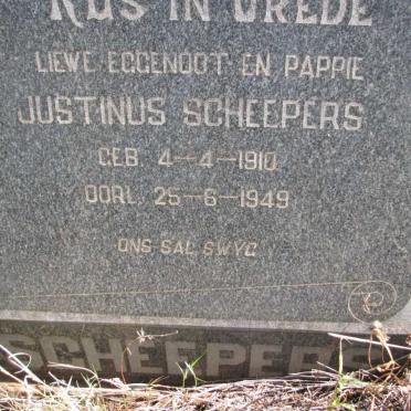 SCHEEPERS Justinus 1910-1949