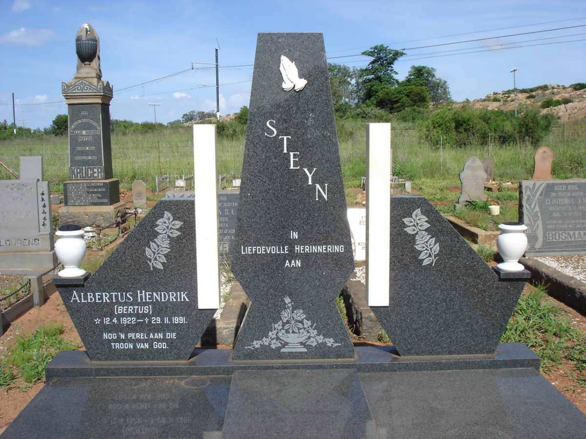 STEYN Albertus Hendrik 1922-1991