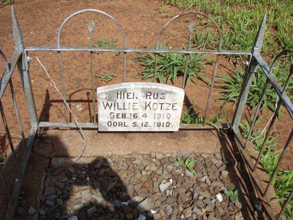 KOTZE Willie 1910-1910
