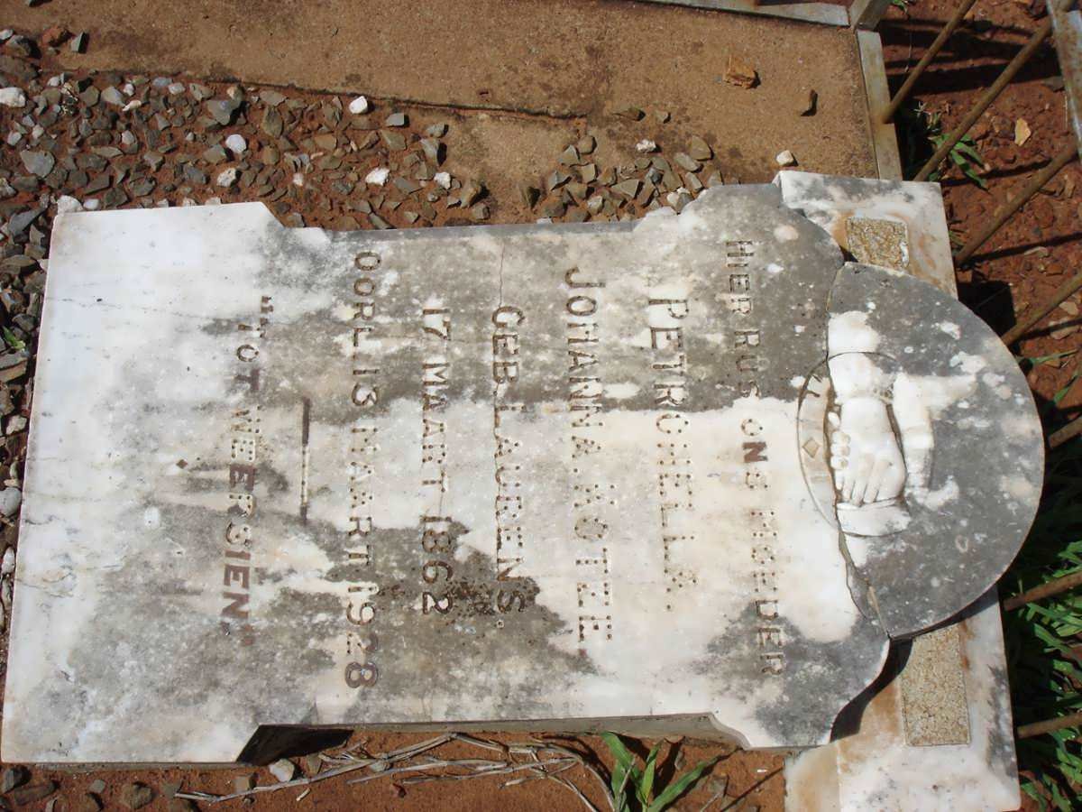 KOTZE Petronella Johanna nee LAURENS 1862-1928