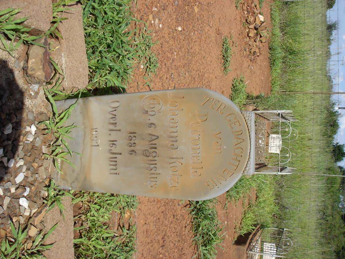 KOTZE Petronella Johanna 1886-1887