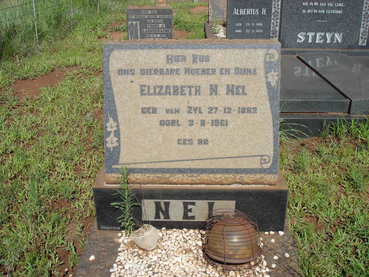 NEL Elizabeth M. nee VAN ZYL 1882-1961