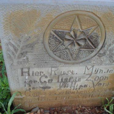 VENTER George William 1883-1901