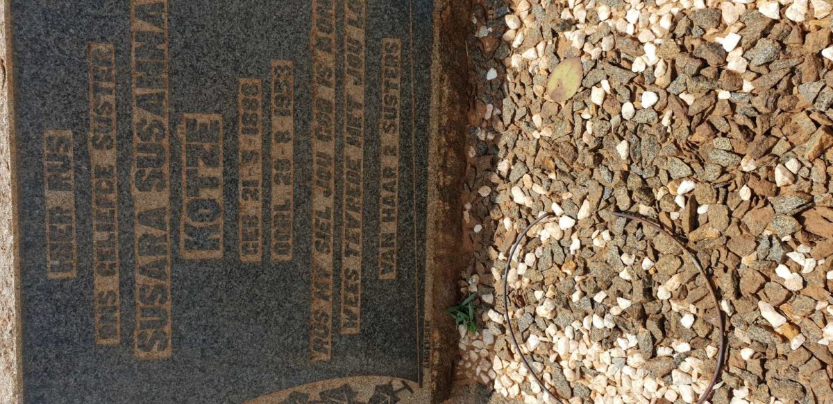 KOTZE Susara Susanna 1888-1953