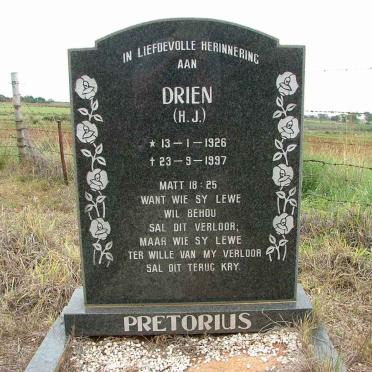 PRETORIUS H.J. 1926-1997