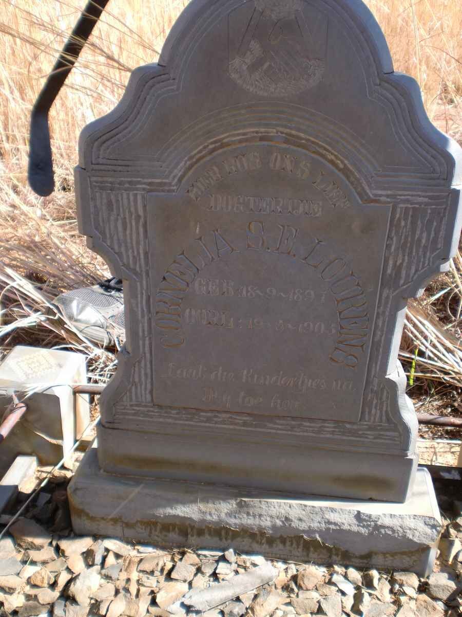 LOURENS Cornelia S.E. 1891-190?