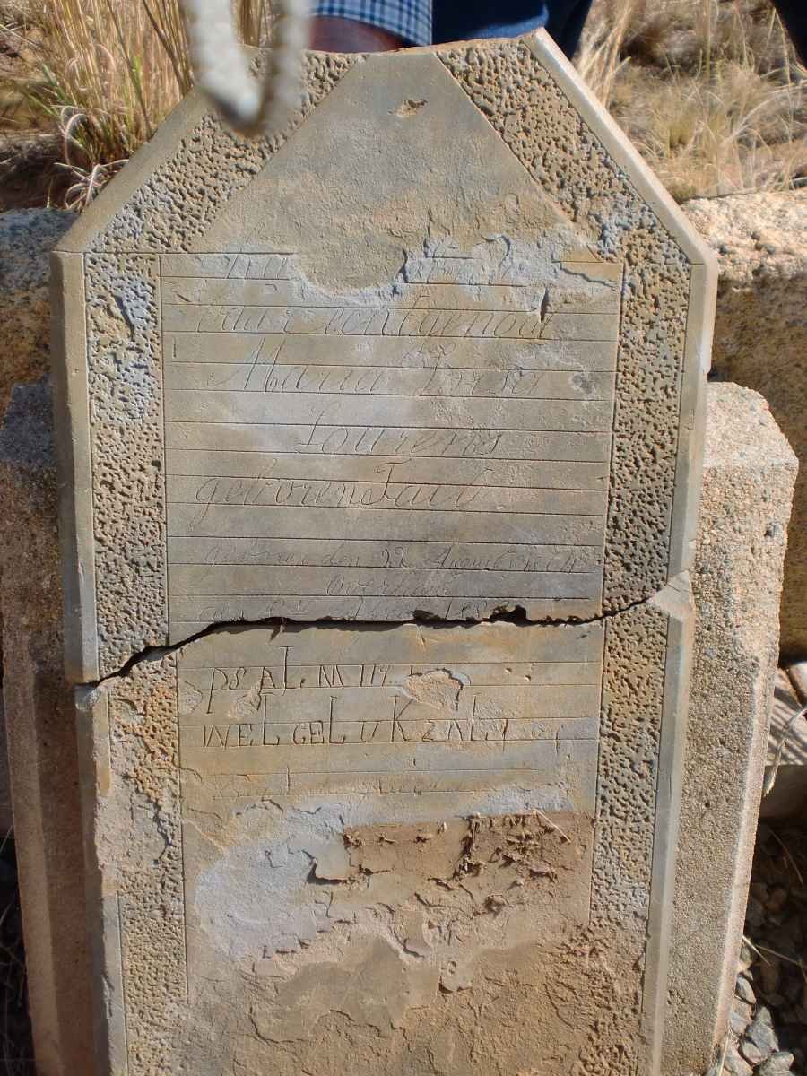 LOURENS Maria Louisa nee TAIT -1899