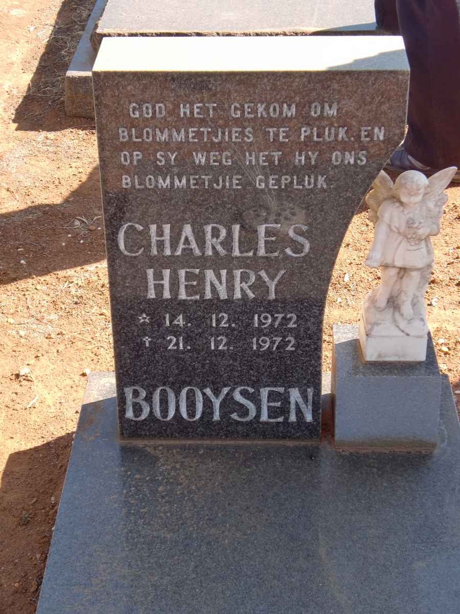 BOOYSEN Charles Henry 1972-1972
