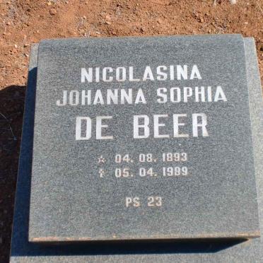 BEER Nicolasina Johanna Sophia, de 1893-1989