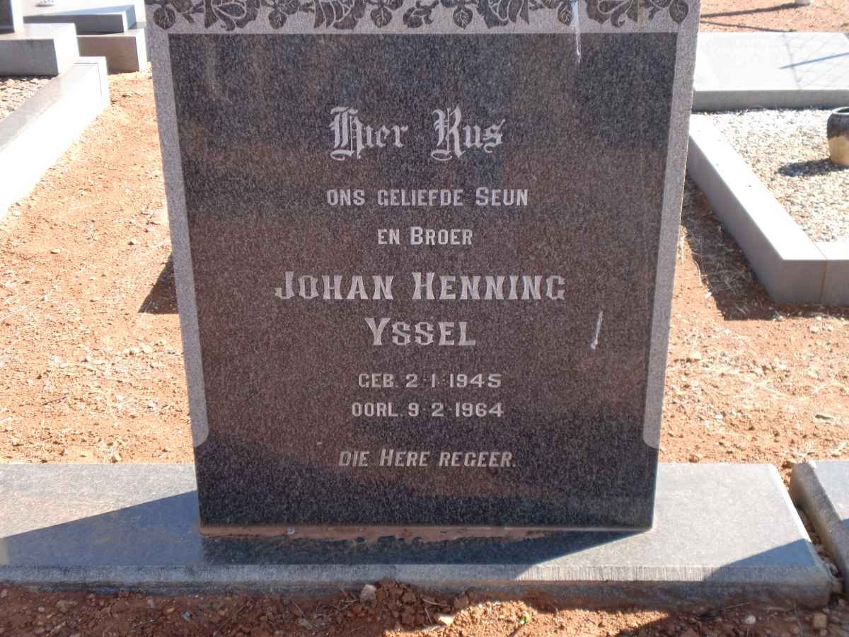 YSSEL Johan Henning 1945-1964