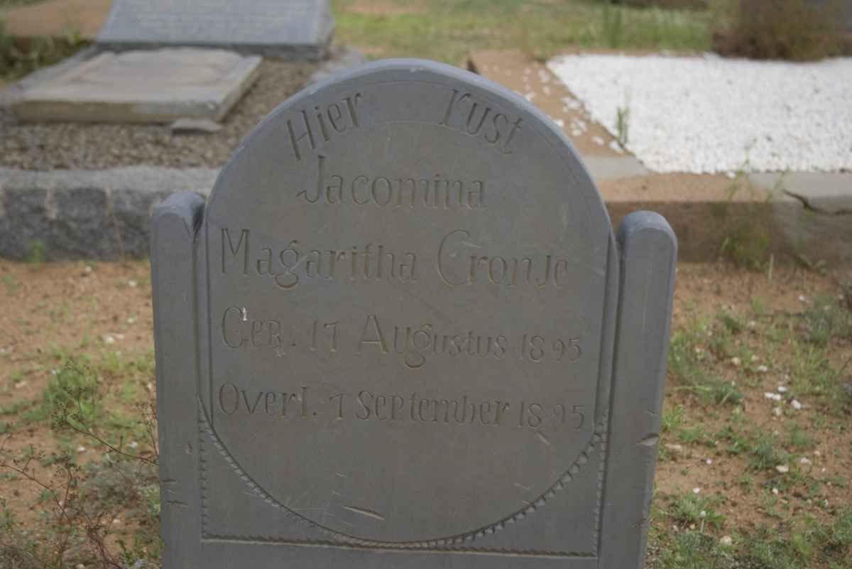 CRONJE Jacomina Magaritha 1895-1895