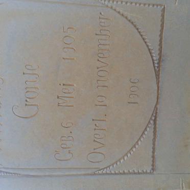 CRONJE Willem Gabriel 1905-1906