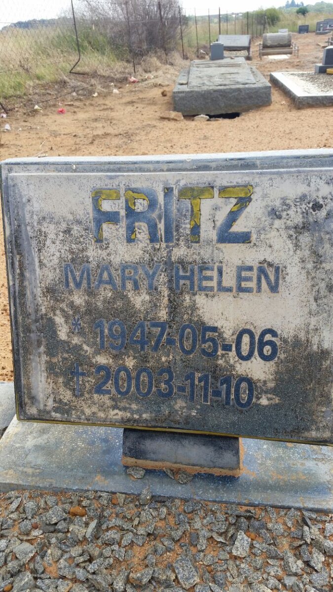 FRITZ Mary Helen 1947-2003
