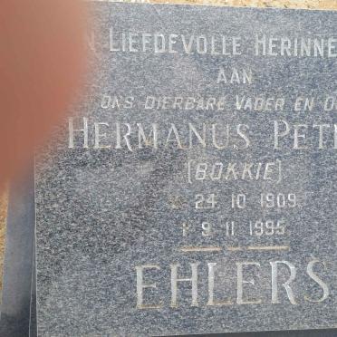EHLERS Hermanus Petrus 1909-1995