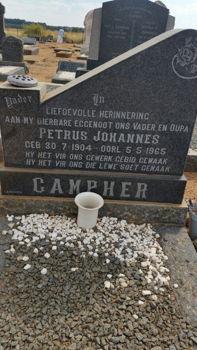 CAMPHER Petrus Johannes 1904-1965