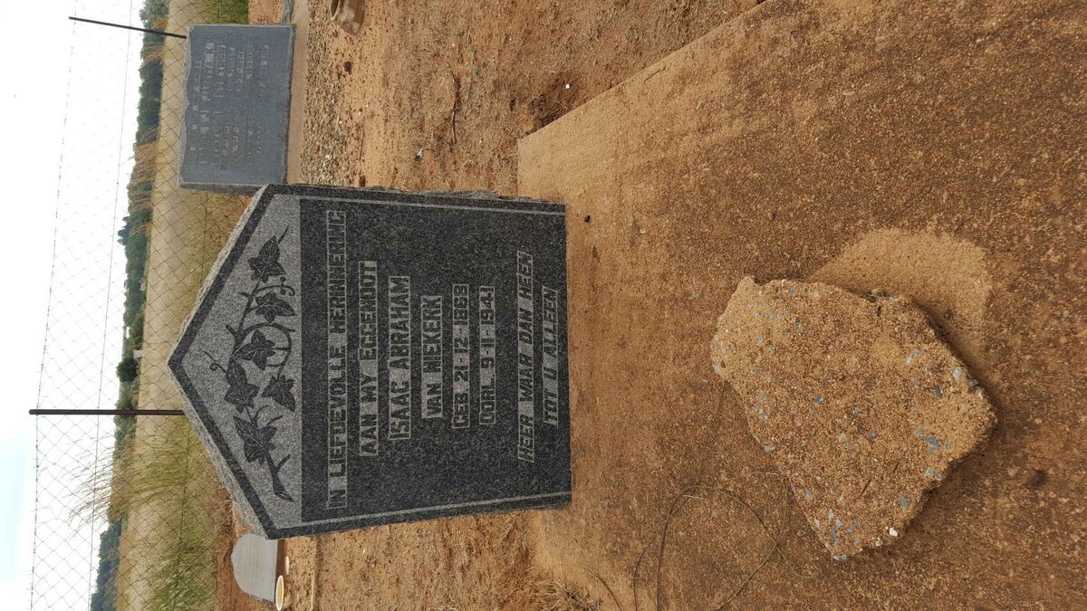 NIEKERK Isaac Abraham, van 1868-1941