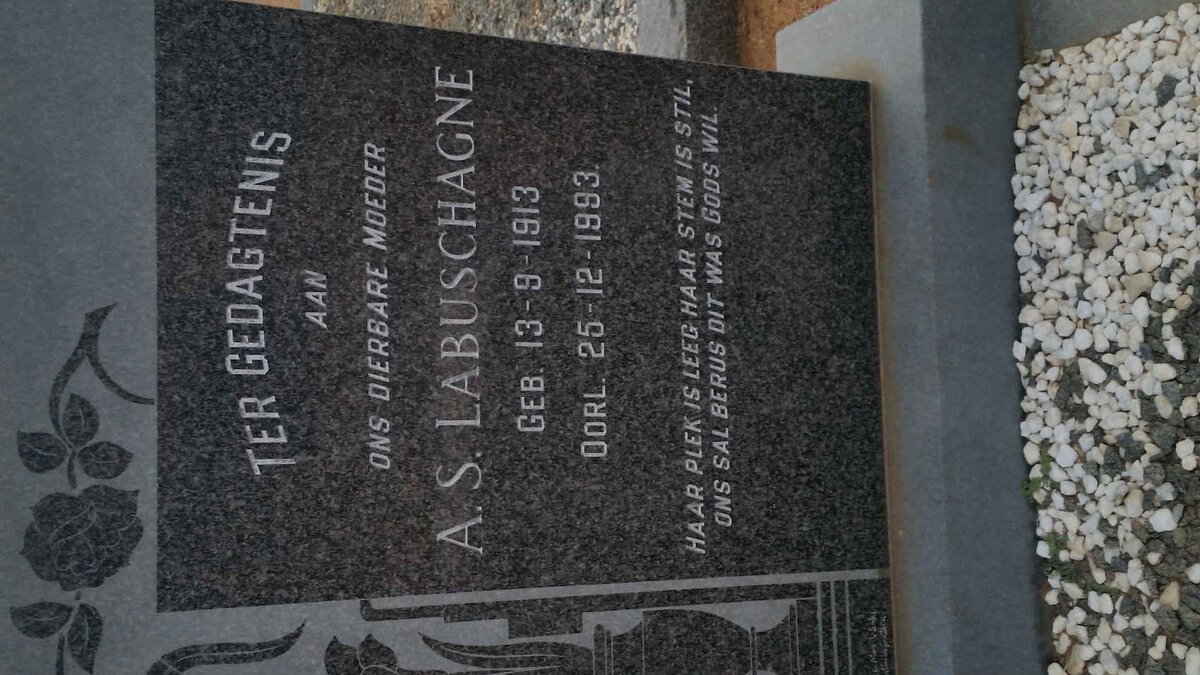 LABUSCHAGNE A.S.1913-1993