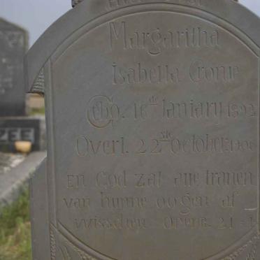 CRONJE Margaritha Isabella 1892-1906