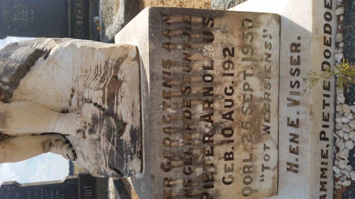 VISSER Pieter Arnoldus 1927-1930