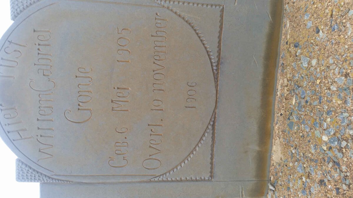 CRONJE Willem Gabriel 1905-1906