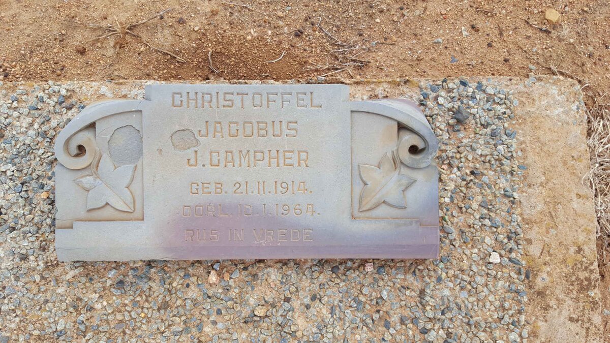 CAMPHER Christoffel Jacobus J. 1914-1964