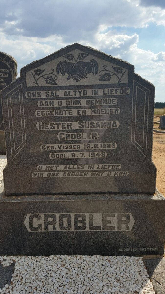 GROBLER Hester Susanna nee VISSER 1883-1948