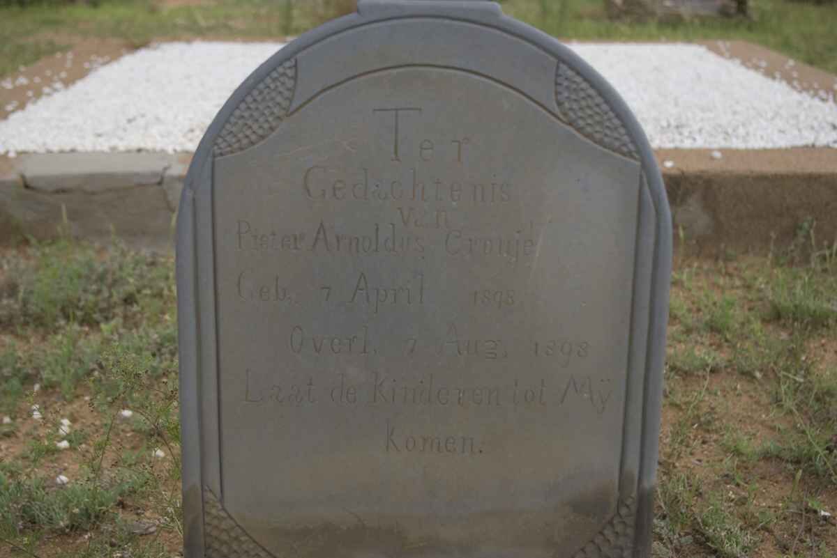 CRONJE Pieter Arnoldus 1898-1898
