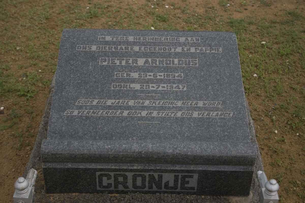 CRONJE Pieter Arnoldus 1894-1947