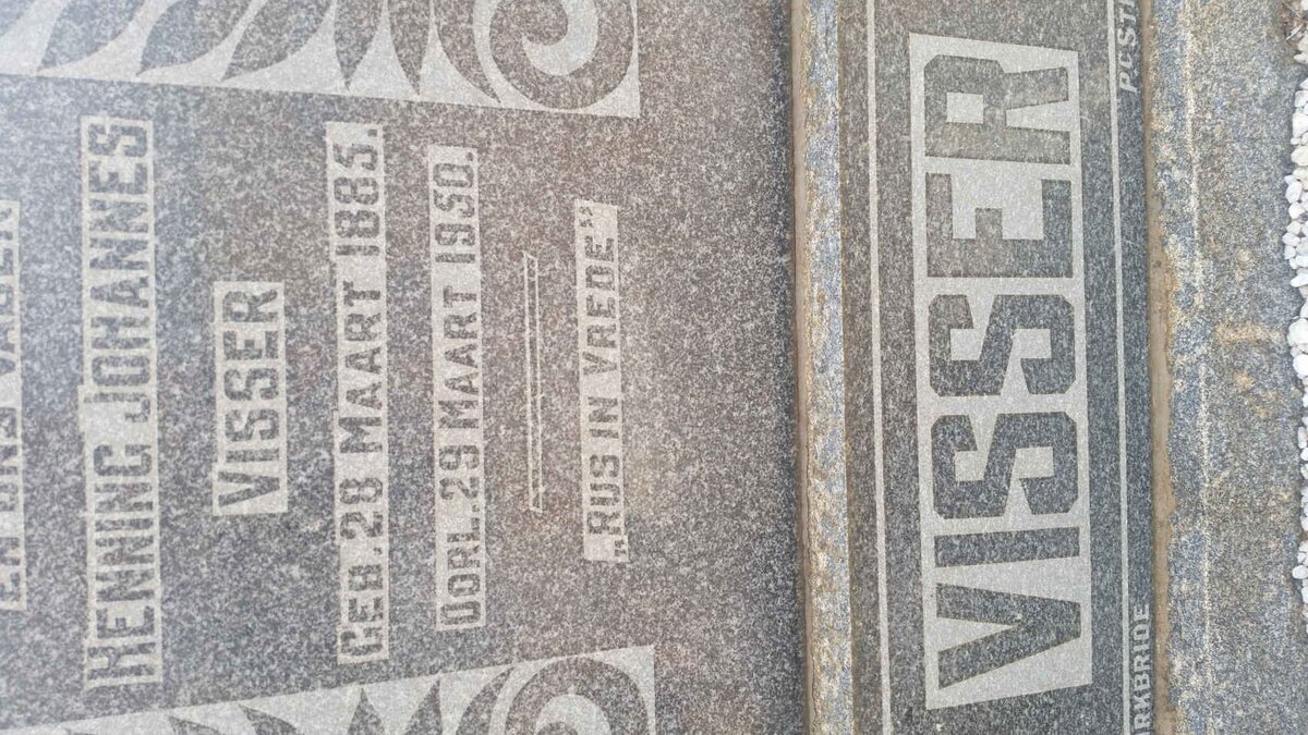 VISSER Henning Johannes 1885-1950