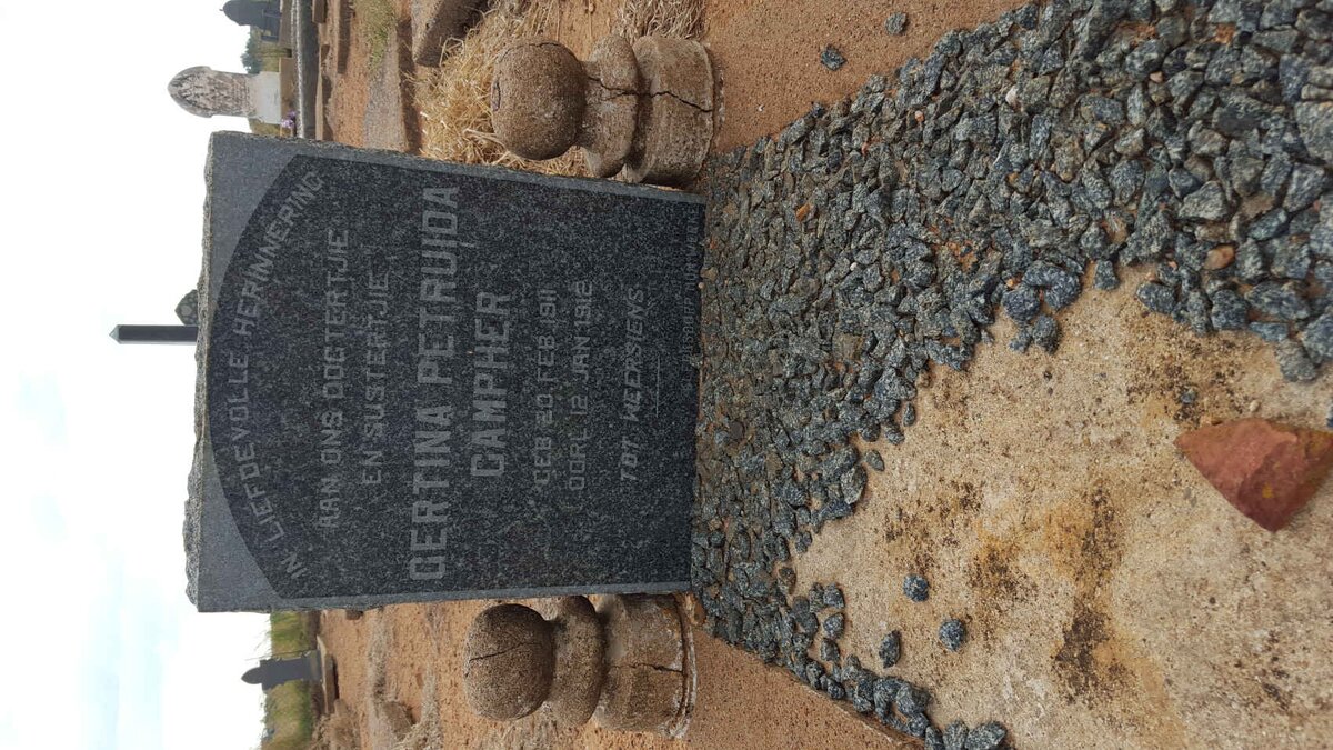 CAMPHER Gertina Petruida 1911-1912