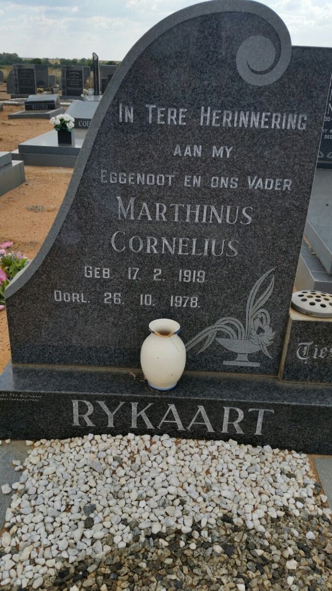 RYKAART Marthinus Cornelius 1919-1978