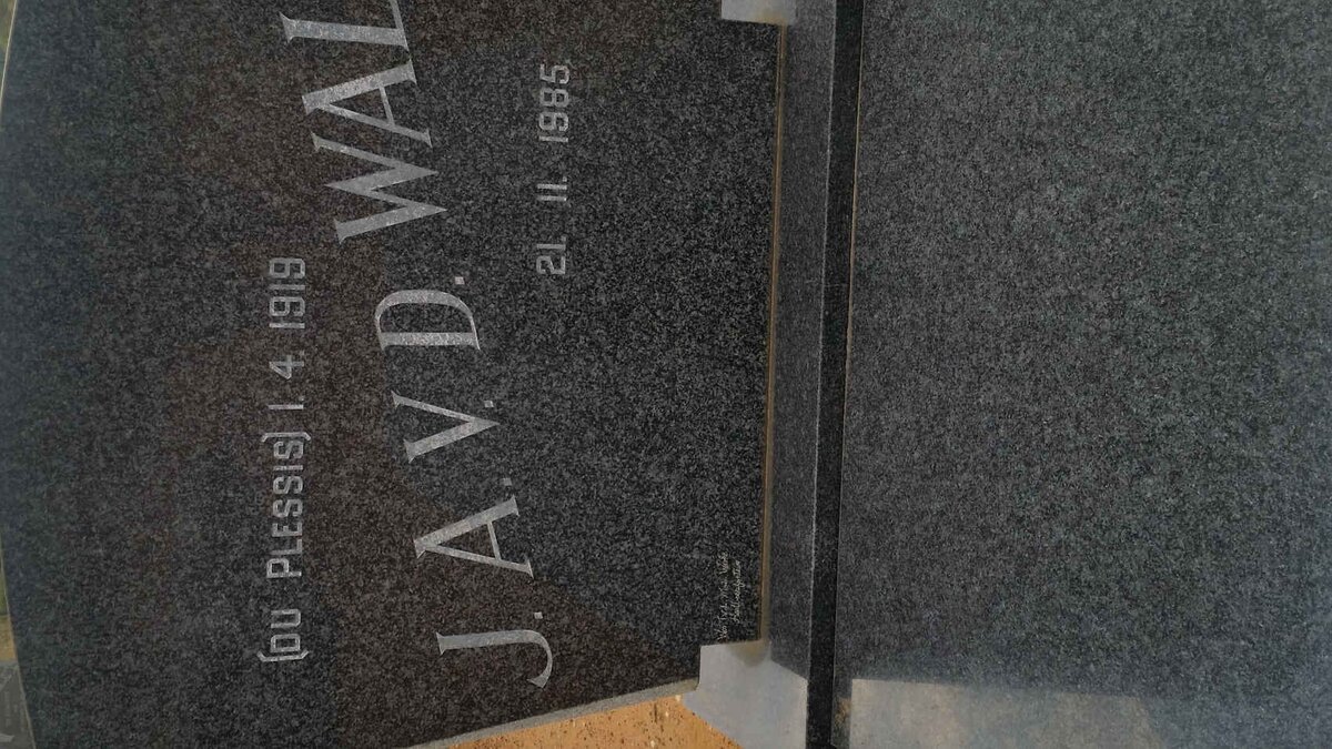 WALT J.A., v.d. nee DU PLESSIS -1985