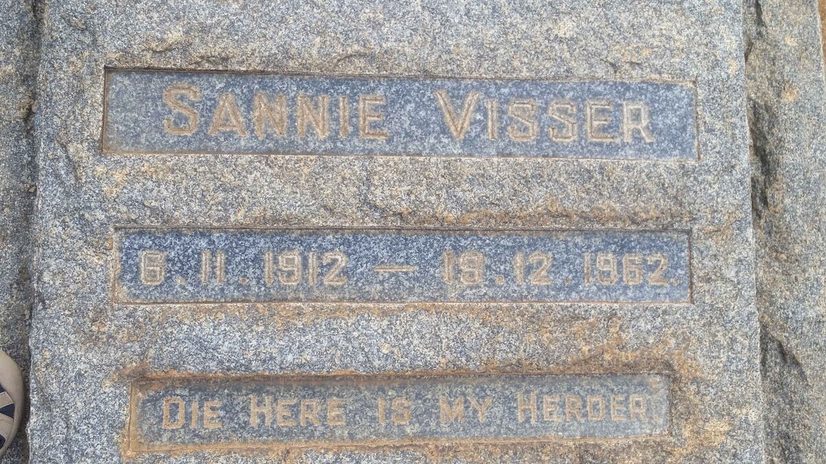 VISSER Sannie 1912-1962