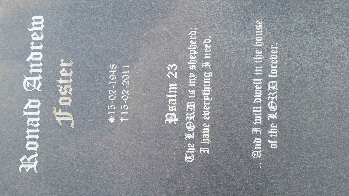 FOSTER Ronald Andrew 1948-2011