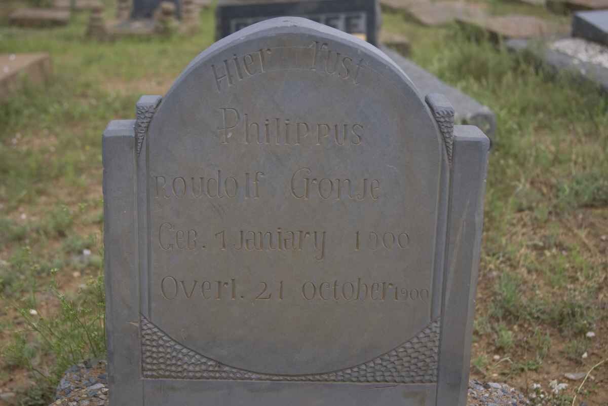 CRONJE Philippus Roudolf 1900-1900