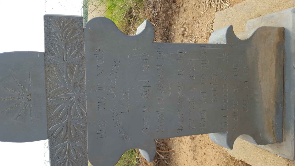 LOTTER Mattheus Johannes 1840-1915