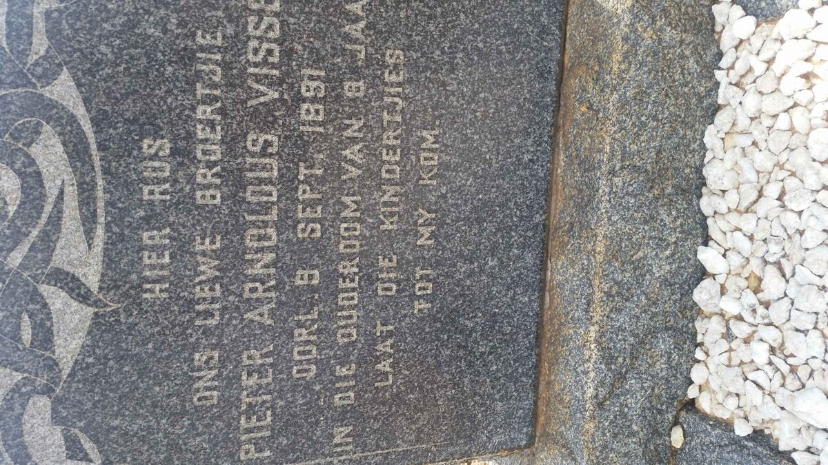 VISSER Pieter Arnoldus -1891