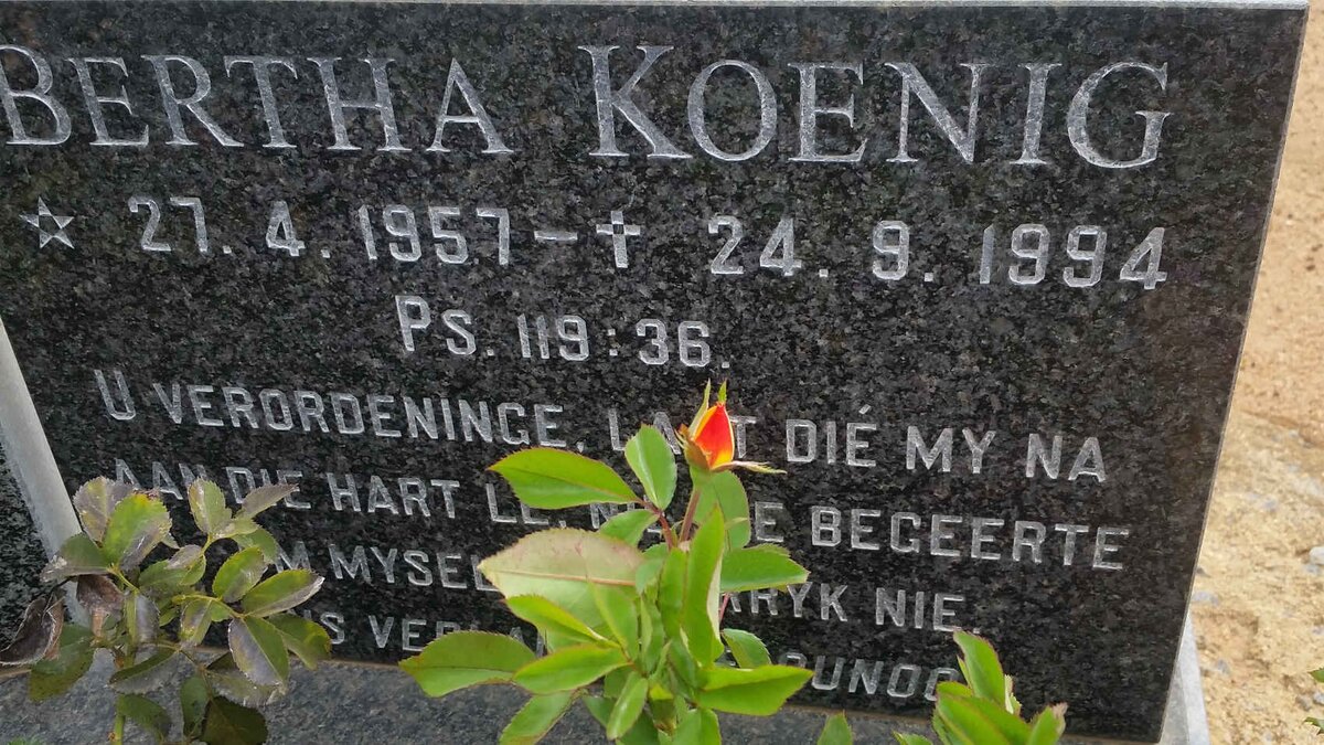 KOENIG Bertha 1957-1994