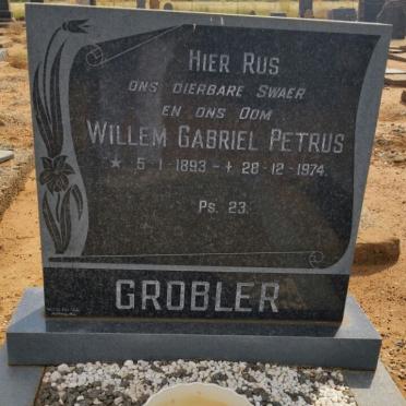 GROBLER Willem Gabriel Petrus 1893-1974