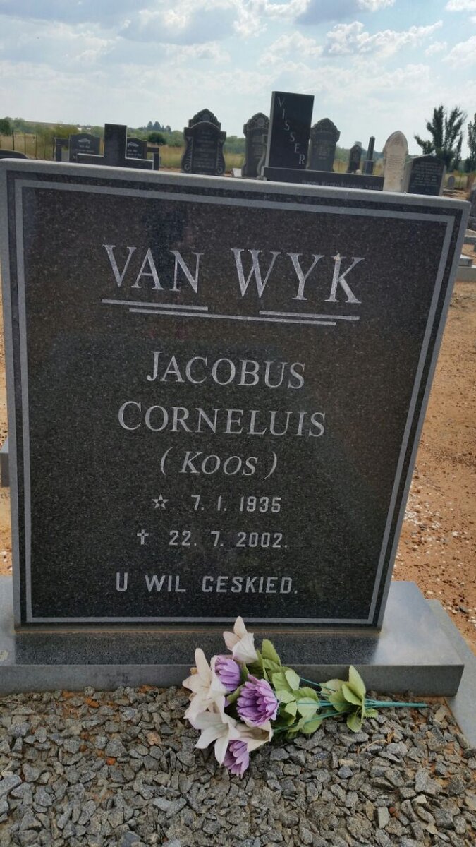 WYK Jacobus Cornelius, van 1935-2002