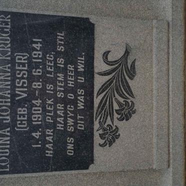 KRUGER Louina Johanna nee VISSER 1904-1941